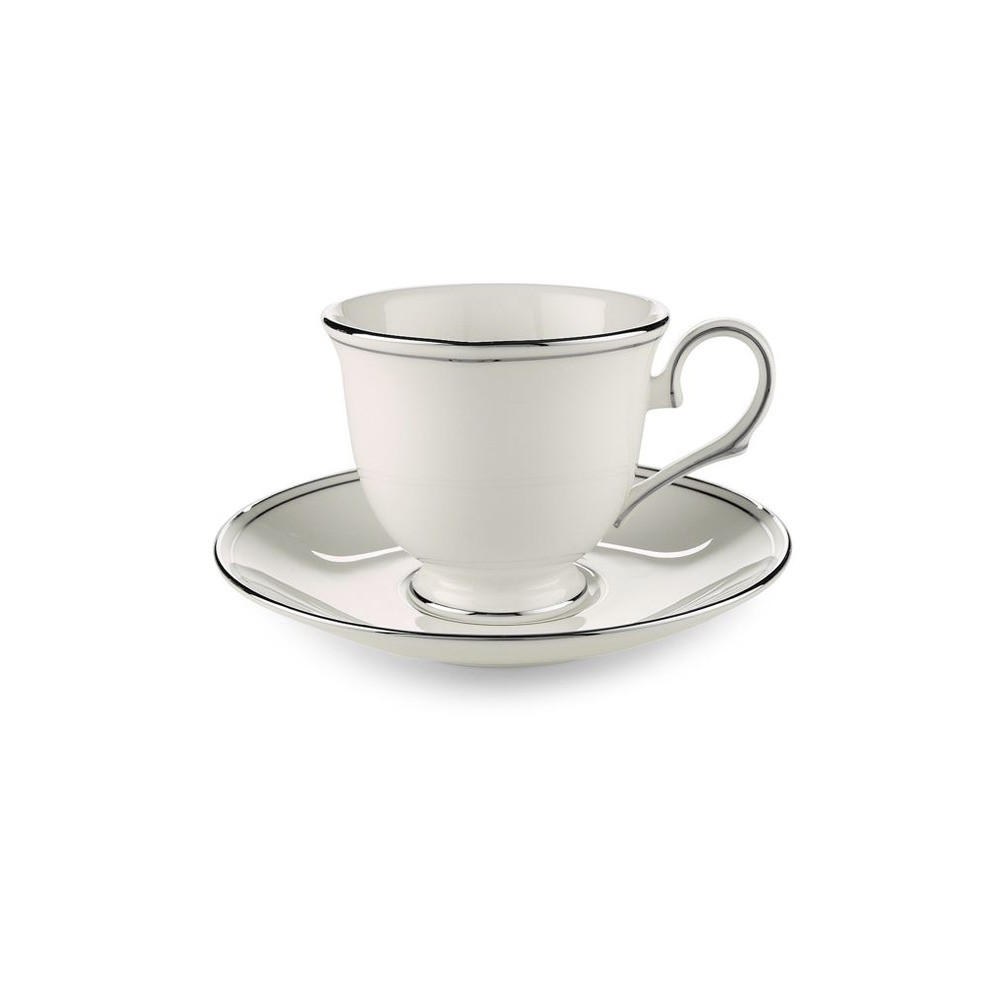 Чашка чайная 180мл "Федеральный, платиновый кант", Фарфор, Lenox, США