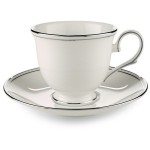 Чашка чайная 180мл "Федеральный, платиновый кант", Фарфор, Lenox, США