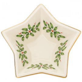 Блюдо-звезда 20см "Новогодние праздники", Фарфор, Lenox, США