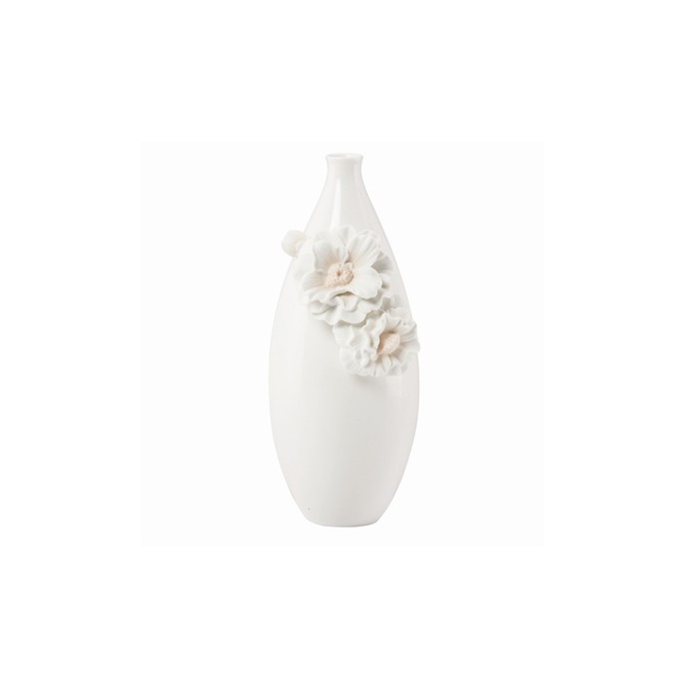 Ваза 25,5см "Камелия, Флора" (лепной декор), Фарфор, Lenox, США