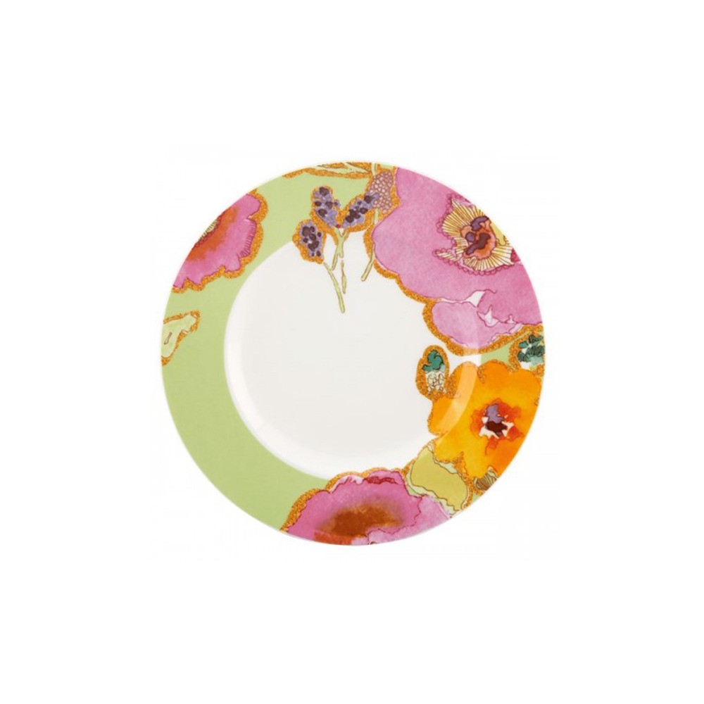 Тарелка акцентная 23см "Разноцветье" (киви), Фарфор, Lenox, США