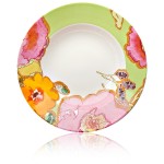 Тарелка суповая 23см "Разноцветье" (киви), Фарфор, Lenox, США