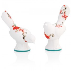 Набор из солонки и перечницы 4см "Щебетание птиц", Фарфор, Lenox, США