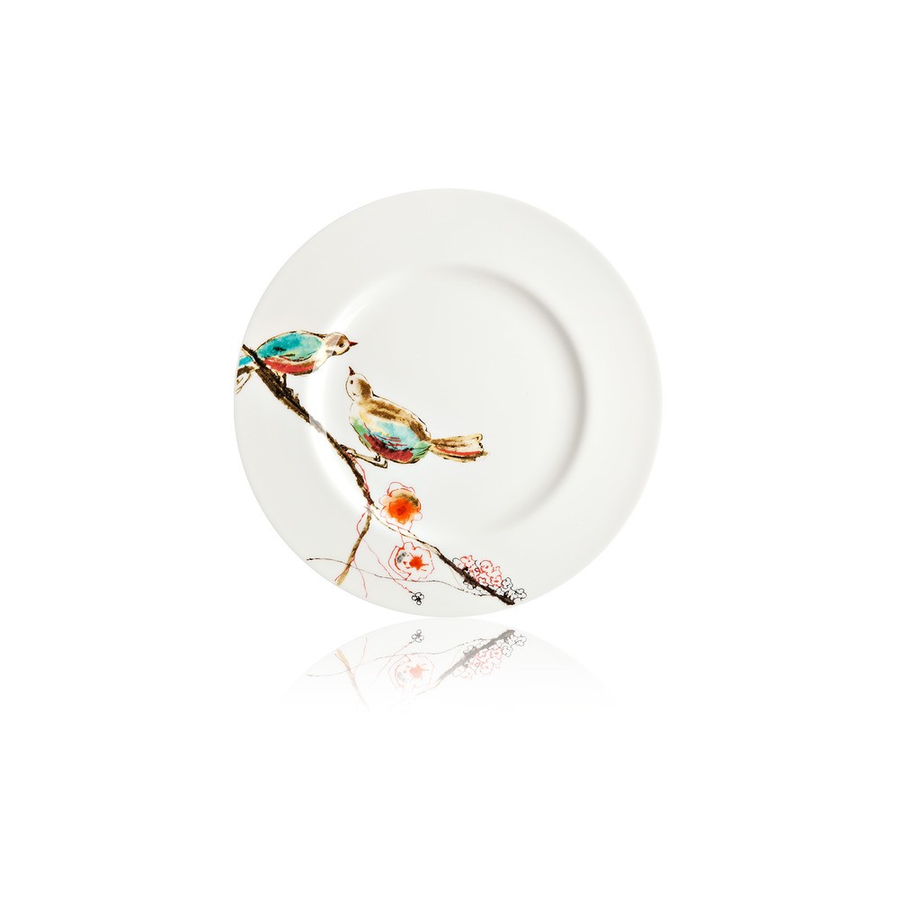 Тарелка закусочная 22,5см "Щебетание птиц", Фарфор, Lenox, США