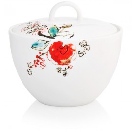 Набор из молочника и сахарницы 10см "Щебетание птиц", Фарфор, Lenox, США