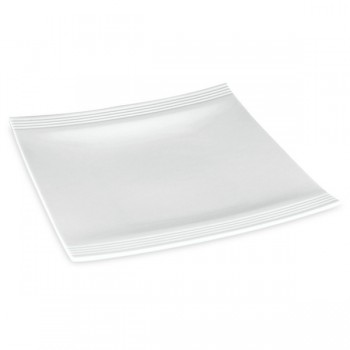 Тарелка акцентная квадратная 24см "Аллея "Тин Кен", Фарфор, Lenox, США