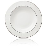 Тарелка суповая 22,5см "Ханна, платиновый кант", Фарфор, Lenox, США