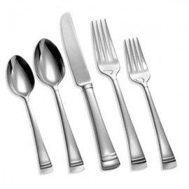 Набор столовых приборов 1/5 "Федеральный, платиновый кант", Сталь нержавеющая, Lenox, США