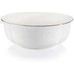 Салатник круглый 21,5см "Ханна, платиновый кант", Фарфор, Lenox, США