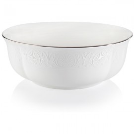 Салатник круглый 21,5см "Ханна, платиновый кант", Фарфор, Lenox, США