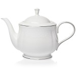 Чайник 1,2л "Ханна, платиновый кант", Фарфор, Lenox, США