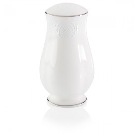 Солонка 9,5см "Ханна, платиновый кант", Фарфор, Lenox, США Солонка 9,5см "Ханна, платиновый кант", Фарфор, Lenox, США