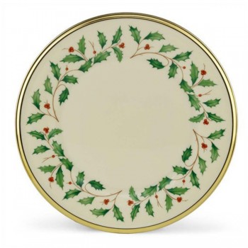 Тарелка закусочная 20см "Новогодние праздники", Фарфор, Lenox, США