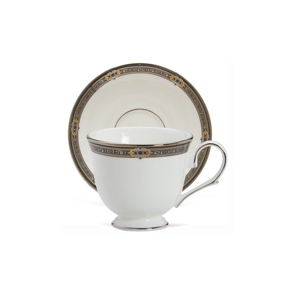 Чашка чайно-кофейная с блюдцем 180мл "Классические ценности", Фарфор, Lenox, США