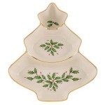 Блюдо-ель 28см "Новогодние праздники", Фарфор, Lenox, США
