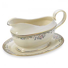 Соусник с подставкой 470мл "Весенняя аллея", Фарфор, Lenox, США