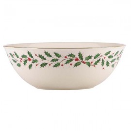 Салатник круглый 26см "Новогодние праздники", Фарфор, Lenox, США