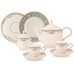 Сервиз чайный 6/21 "Весенняя аллея", Фарфор, Lenox, США
