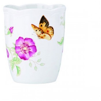 Стакан 10см "Бабочки на лугу", Фарфор, Lenox, США