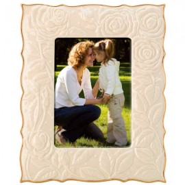 Рамка для фото 13х18см "Кремовая роза", Фарфор, Lenox, США