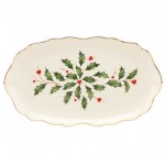 Блюдо овальное 30см "Новогодние праздники", Фарфор, Lenox, США