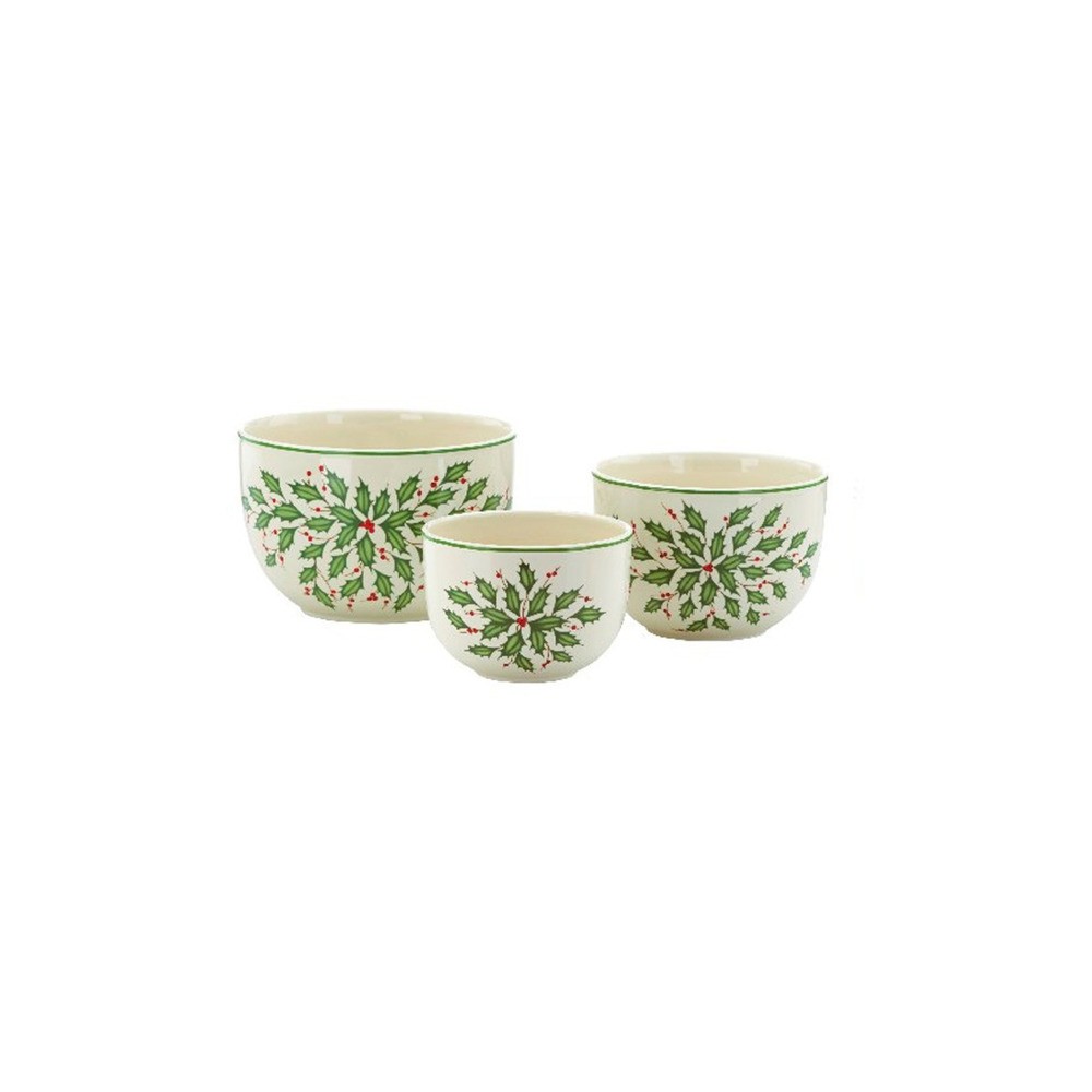 Набор из 3 чаш "Новогодние праздники", Фарфор, Lenox, США
