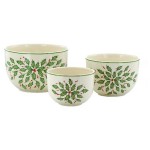 Набор из 3 чаш "Новогодние праздники", Фарфор, Lenox, США