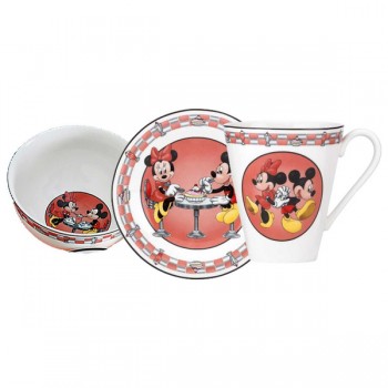Набор детский 1/3 "Микки и Мини", Фарфор, Lenox, США
