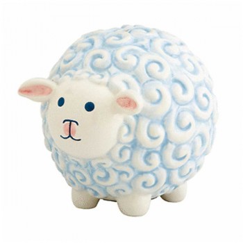 Копилка детская 14см "Овечка" (голубая), Фарфор, Lenox, США