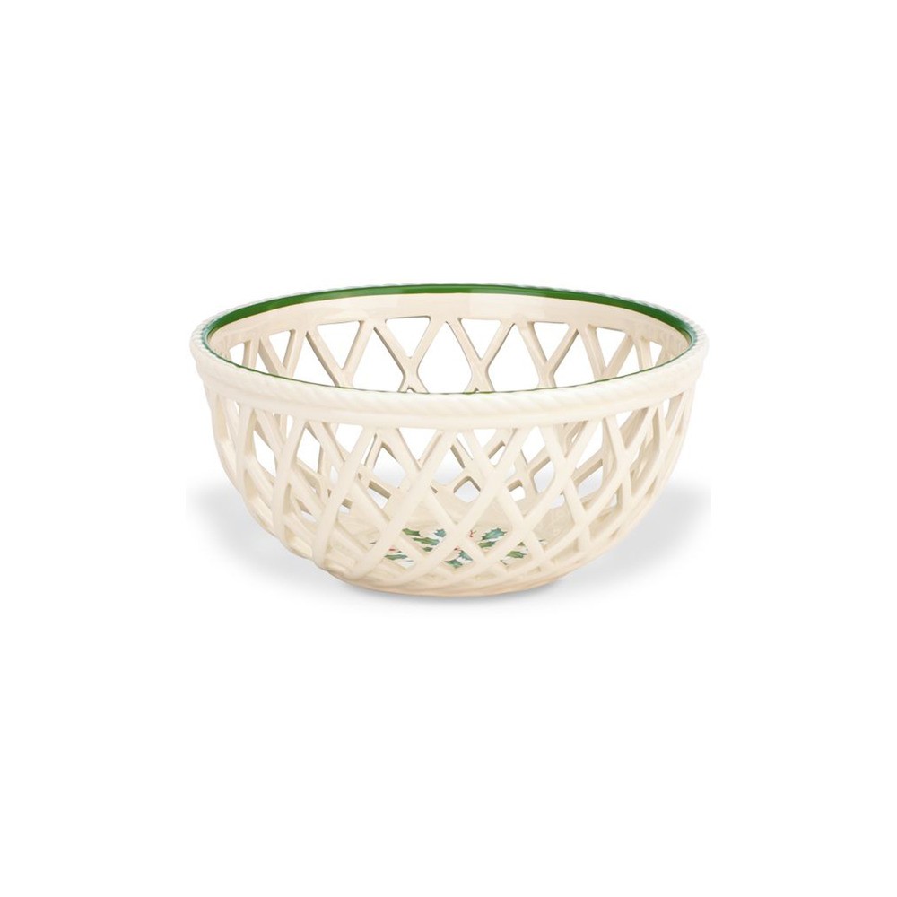 Корзинка для хлеба 26см "Новогодние праздники", Фарфор, Lenox, США