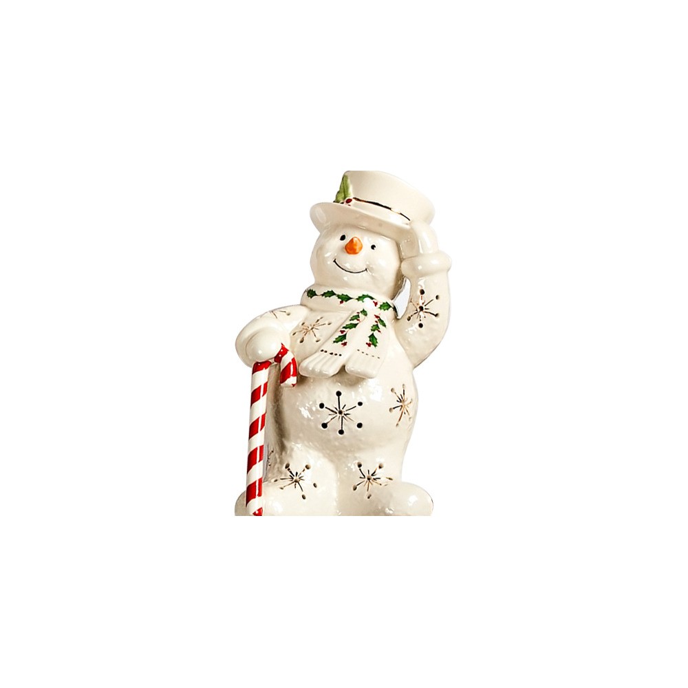 Фигурка 20см "Снеговик" (светящаяся), Фарфор, Lenox, США