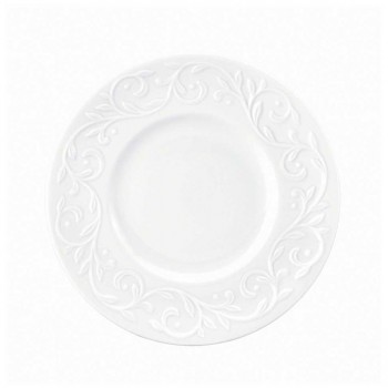 Набор из 4 десертных тарелок 18см "Чистый опал, рельеф", Фарфор, Lenox, США