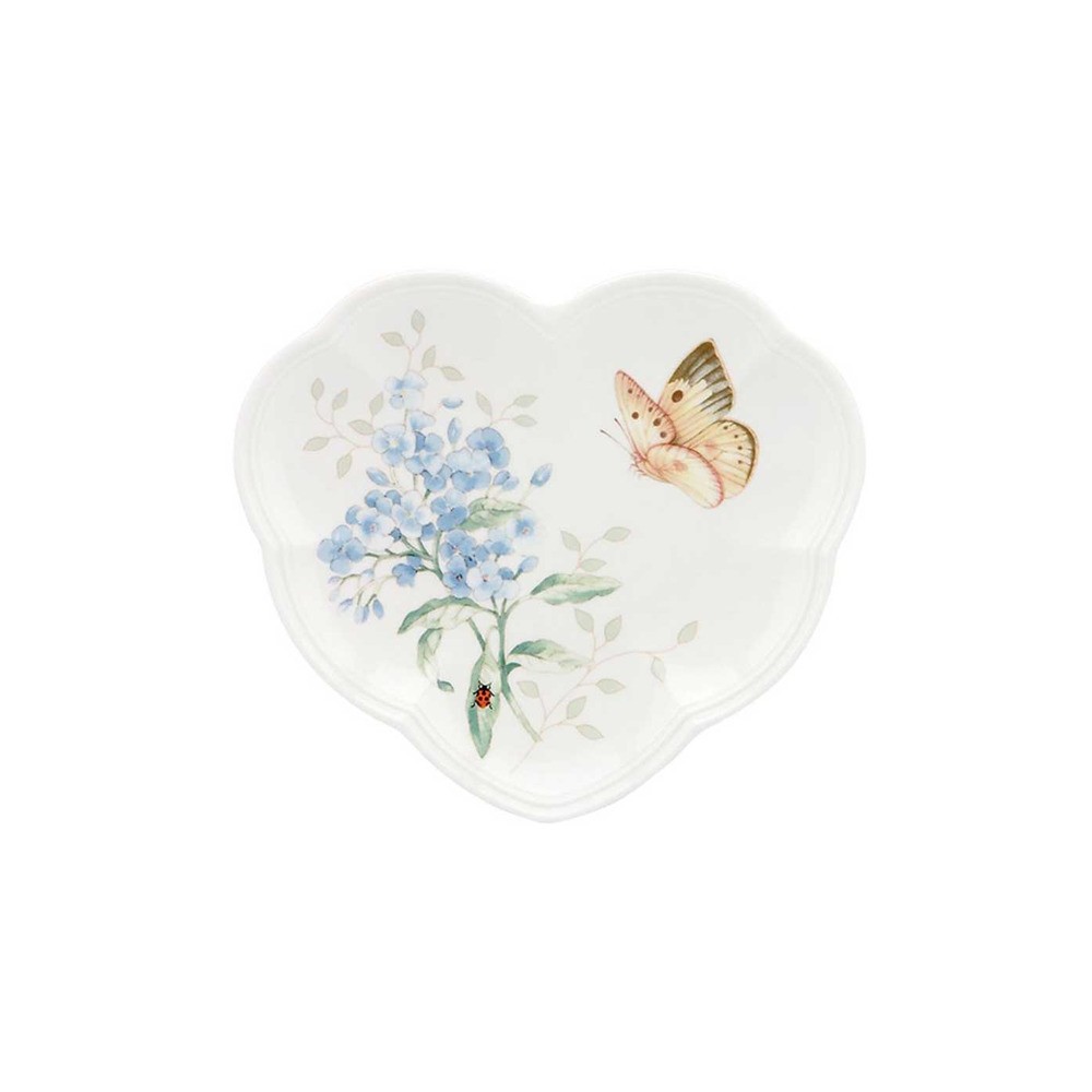 Блюдо - сердце "Бабочки на лугу", Фарфор, Lenox, США