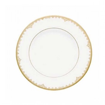 Тарелка акцентная 23см "Федеральный, золотой кант", Фарфор, Lenox, США