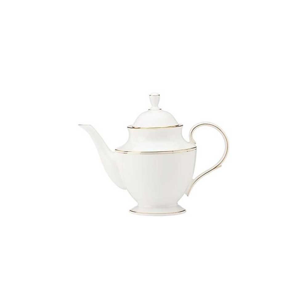 Чайник 1,2л "Федеральный, золотой кант", Фарфор, Lenox, США