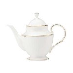Чайник 1,2л "Федеральный, золотой кант", Фарфор, Lenox, США