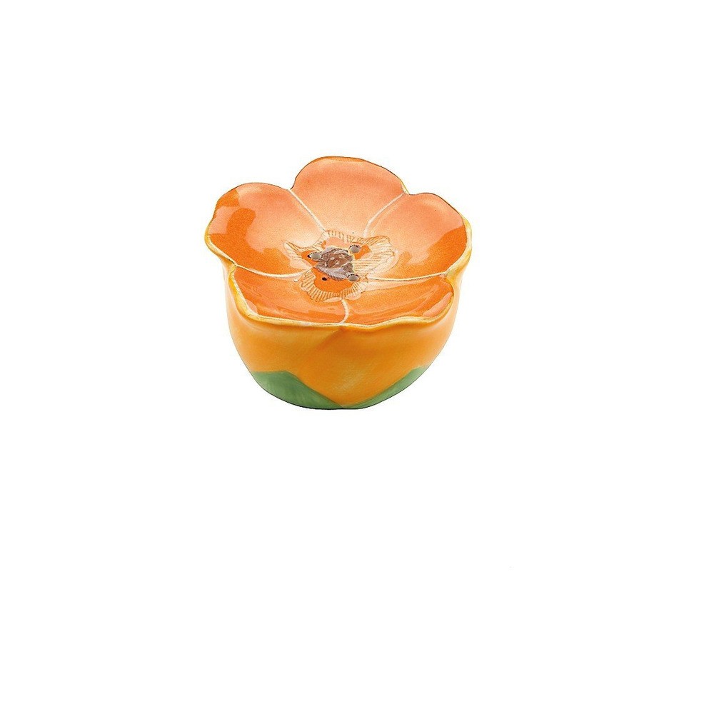 Перечница 4см "Цветок" "Разноцветье" (оранжевый), Фаянс, Lenox, США