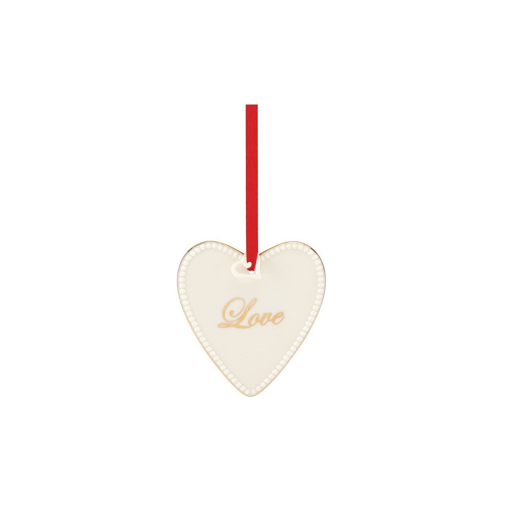 Украшение новогоднее 9см "Сердце.Любовь", Фарфор, Lenox, США