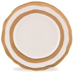 Тарелка закусочная 24см "Комо" (золотая), Фарфор, Lenox, США