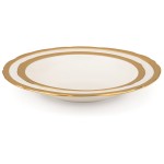 Тарелка суповая 24см "Комо" (золотая), Фарфор, Lenox, США