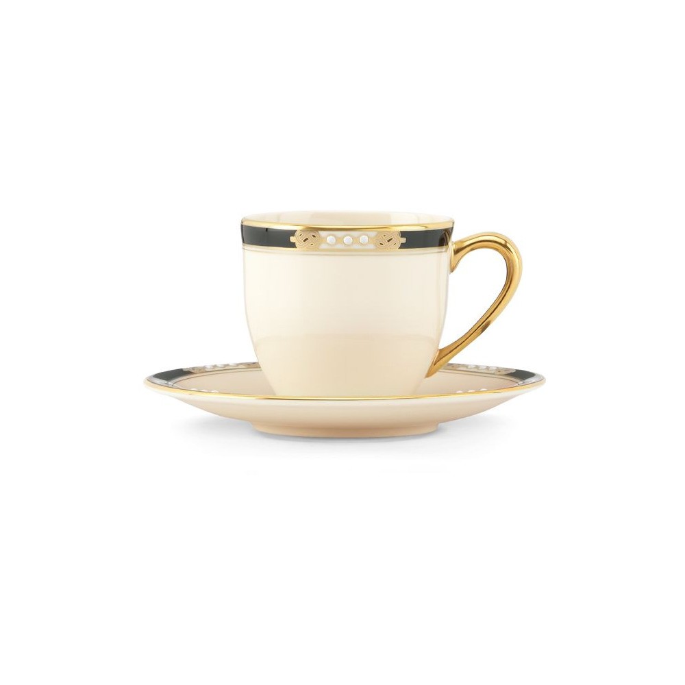Чашка кофейная с блюдцем 90мл "Подлинные ценности", Фарфор, Lenox, США