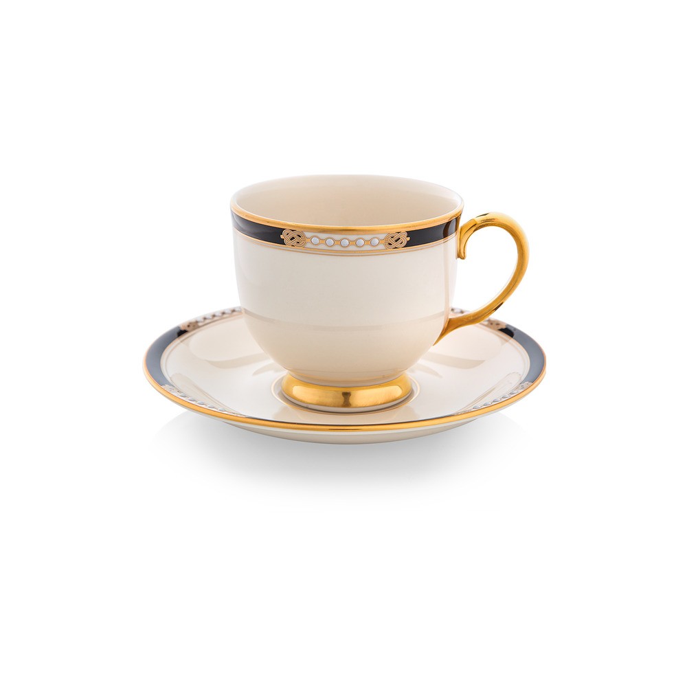 Чашка чайная с блюдцем 210мл "Подлинные ценности", Фарфор, Lenox, США