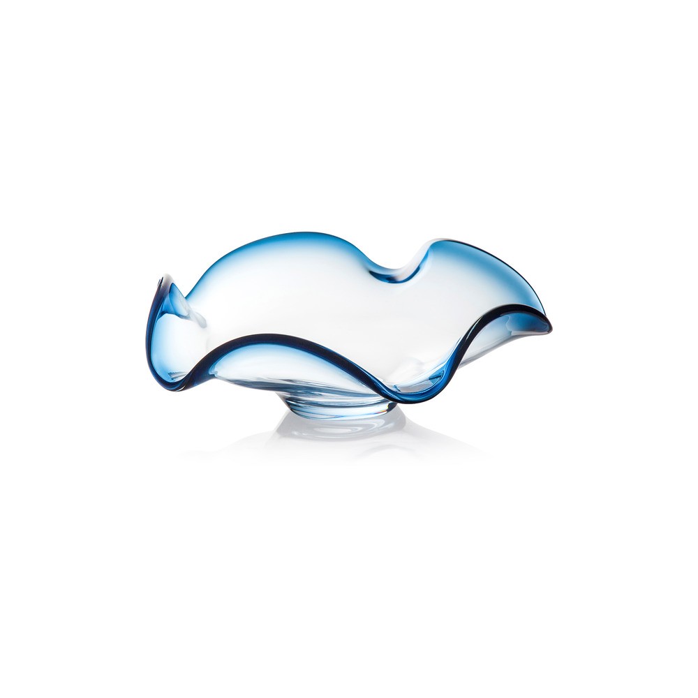 Чаша 28см "Органик" (синяя), хрусталь бессвинцовый, Lenox, США