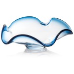 Чаша 28см "Органик" (синяя), хрусталь бессвинцовый, Lenox, США