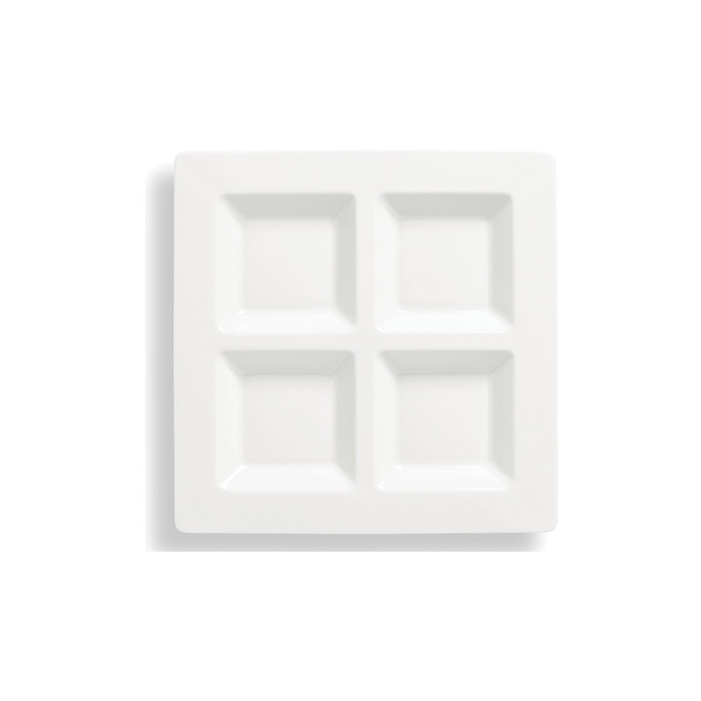 Менажница четырехсекционная 27см "Праздник 365" (белый), Фарфор, Lenox, США