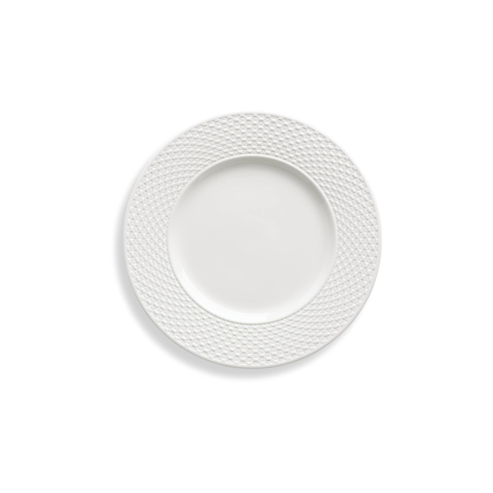 Тарелка обеденная 25,4см "Праздник 365, рельеф" (белый), Фарфор, Lenox, США