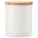 Банка с крышкой 21см "Праздник 365, плетение" (белый), Фарфор, Lenox, США