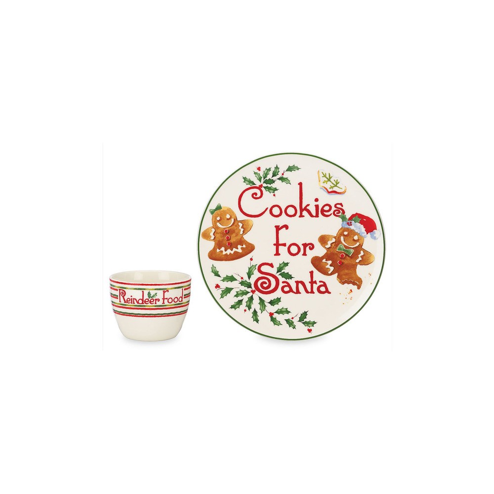 Набор из 2 предметов для печенья "Обратный отсчет до Рождества", Фарфор, Lenox, США