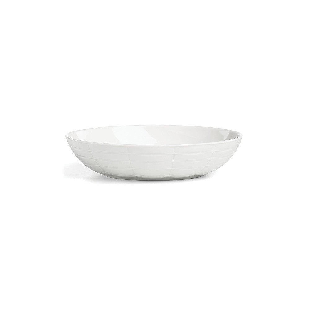 Тарелка суповая 22см "Праздник 365, плетение" (белый), Фарфор, Lenox, США
