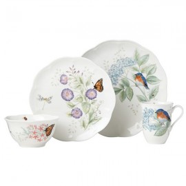 Набор 1/4 Lenox "Бабочки на лугу.Птицы.Синяя птица", Фарфор, Lenox, США